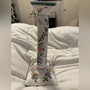 Vintage Vase/candle holder hand painted in Portugal